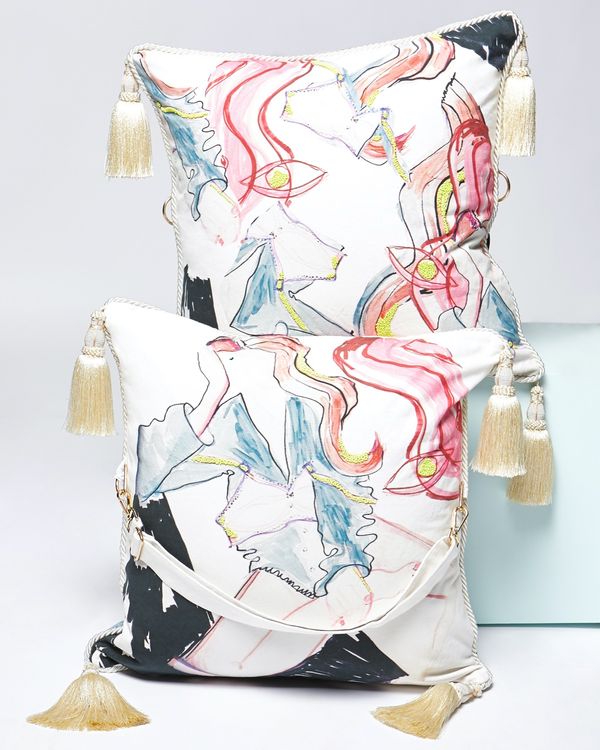 Joanne Hynes The Waiting Girl Cushion-Bag (With Removable Strap)