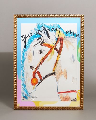 Joanne Hynes Wall Art Equine Framed Sketchbook Drawing