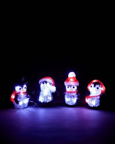 Acrylic LED Penguin Set