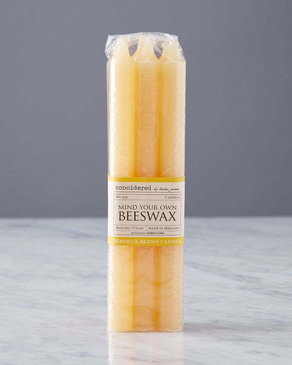 Helen James Considered Beeswax Dinner Candle - Pack Of 6