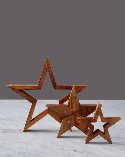 Helen James Considered Wooden Star Decorations