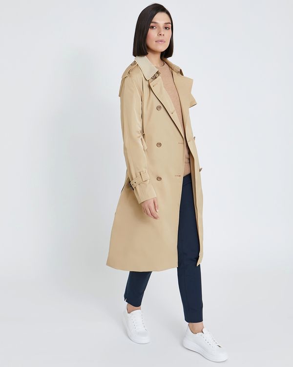 Paul Costelloe Living Studio Double Breasted Trench Coat