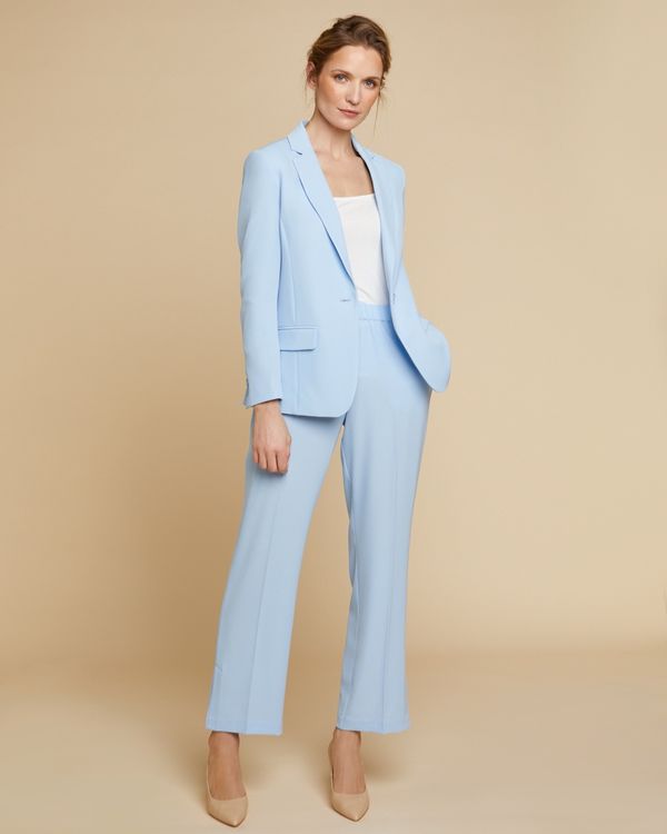 Womens New Light Blue Suits Blazer with Pants Two Qatar