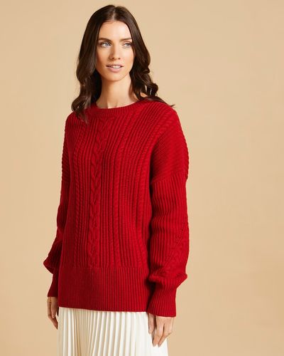 Paul Costelloe Living Studio Red Cable Crew thumbnail