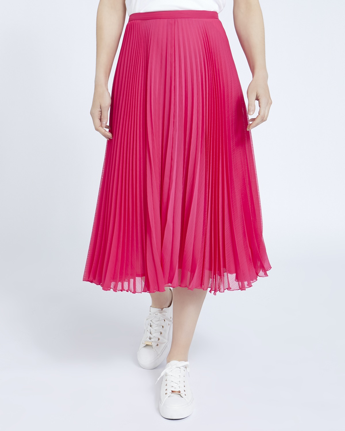 Dunnes Stores | Pink Paul Costelloe Living Studio Pink Pleat Skirt