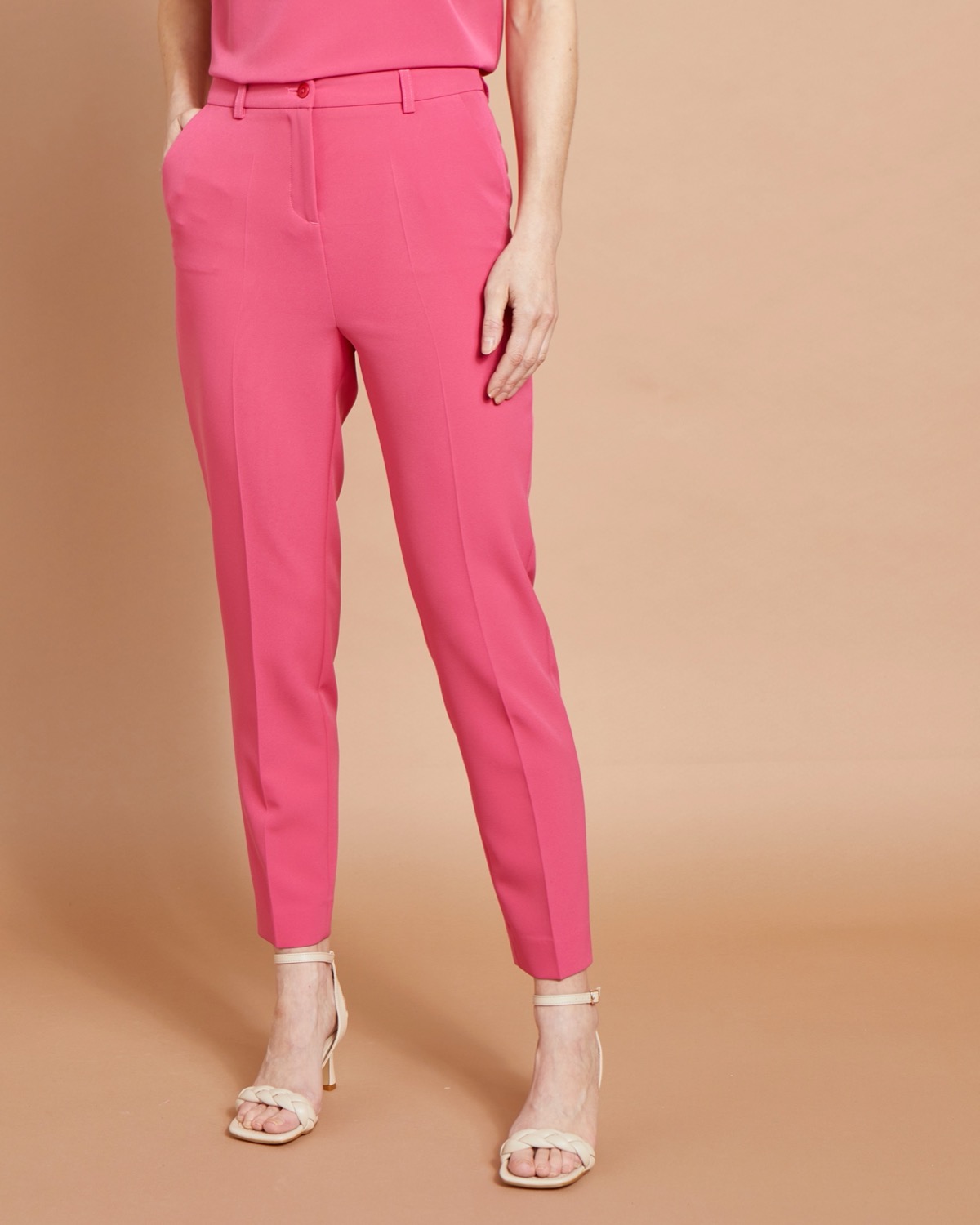 & Other Stories Wide Leg Tailored Trousers In Pink | ModeSens