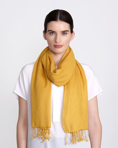 Paul Costelloe Living Studio Silk And Cashmere Scarf thumbnail