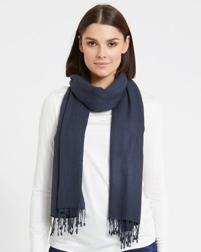 Paul Costelloe Living Studio Silk And Cashmere Scarf thumbnail