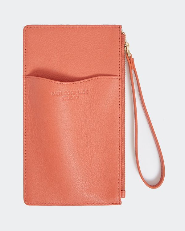 Paul Costelloe Living Studio Coral Leather Phone Card Case