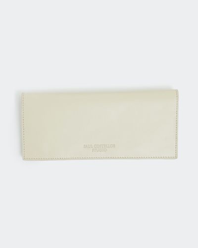 Paul Costelloe Studio Leather Wallet in Cream thumbnail
