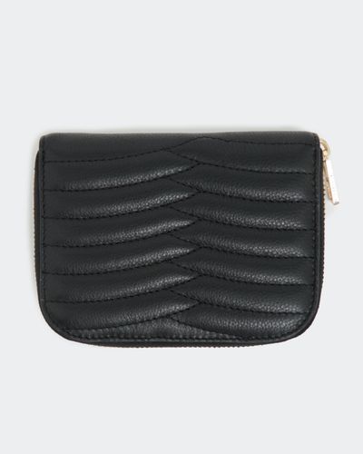 Paul Costelloe Studio Leather Zip Purse in Black