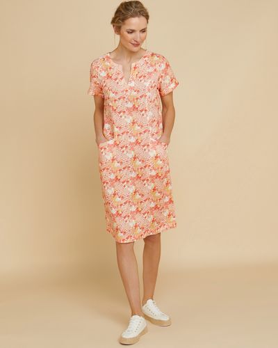 Paul Costelloe Living Studio Bali Printed Linen Dress thumbnail