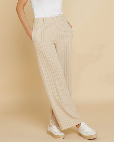 Paul Costelloe Living Studio Stripe Linen Trousers