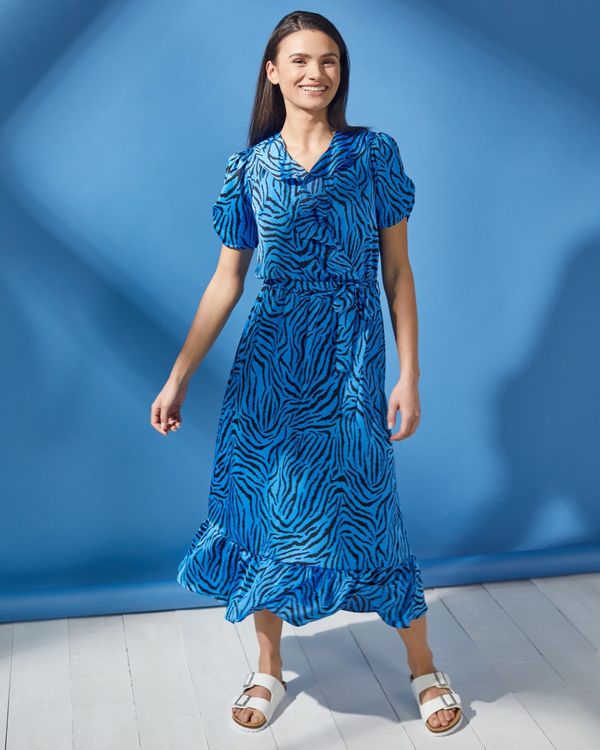 Satin Print Dress