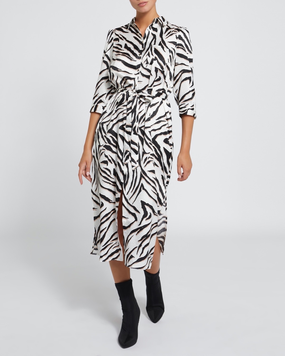 Dunnes Stores | Animal Animal Midi Shirt Dress