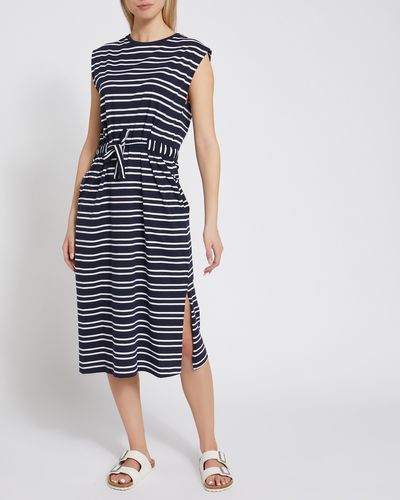 Tie Front Stripe Dress