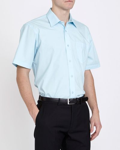 Regular Fit Short-Sleeved Cotton Rich Shirt thumbnail