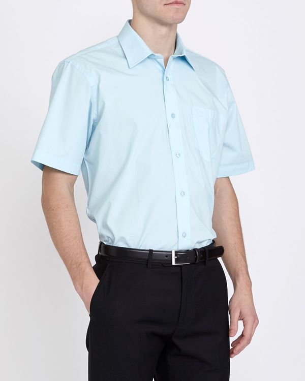 Regular Fit Short-Sleeved Cotton Rich Shirt