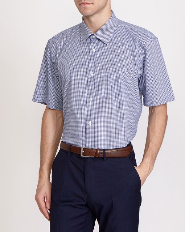 Regular Fit Short-Sleeved Design Shirt