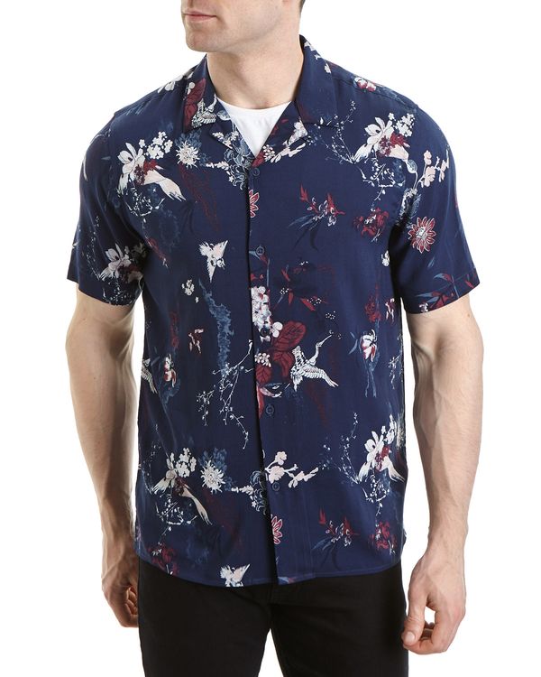 Slim Fit Floral Print Resort Shirt