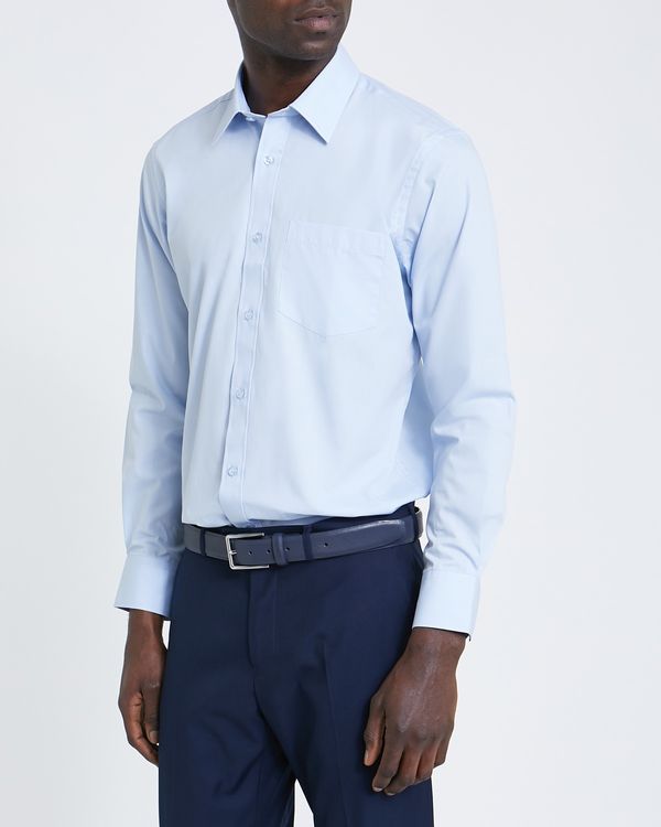 Regular Fit Long-Sleeved Cotton Rich Shirt