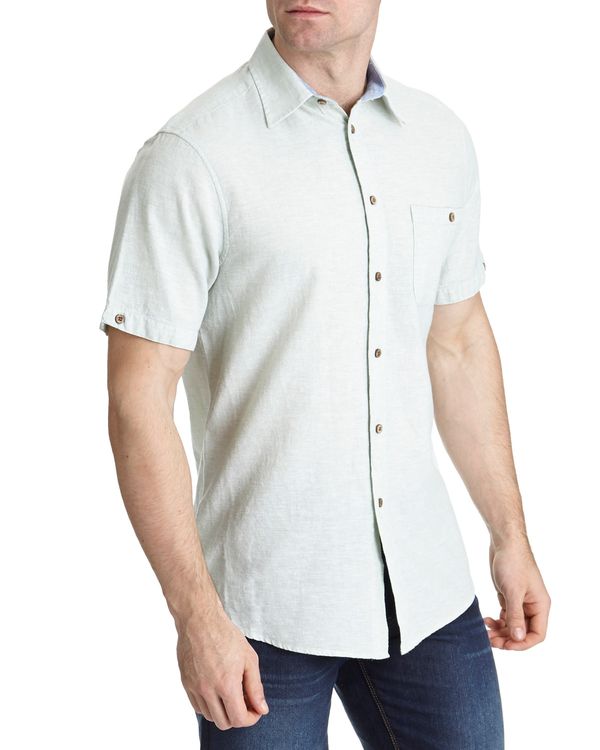 Linen Blend Solid Shirt
