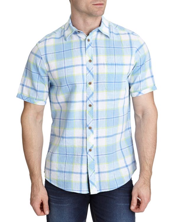 Linen Blend Design Shirt