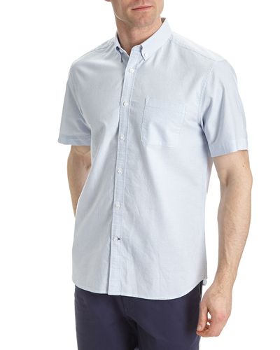 Regular Fit Short-Sleeved Striped Oxford Shirt thumbnail