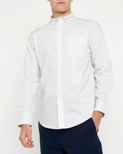 Regular Fit Long Sleeve Cotton Oxford Print Shirt thumbnail