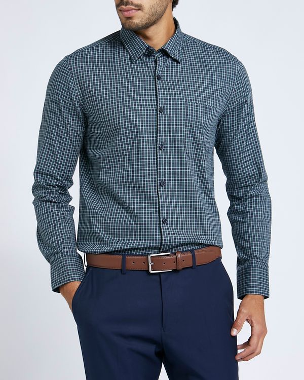 Luxury Check Shirt With Stretch