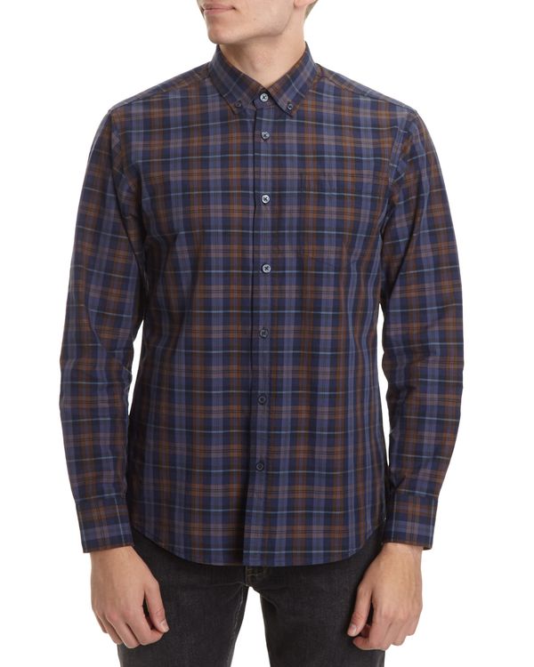Regular Fit Peached Check Shirt