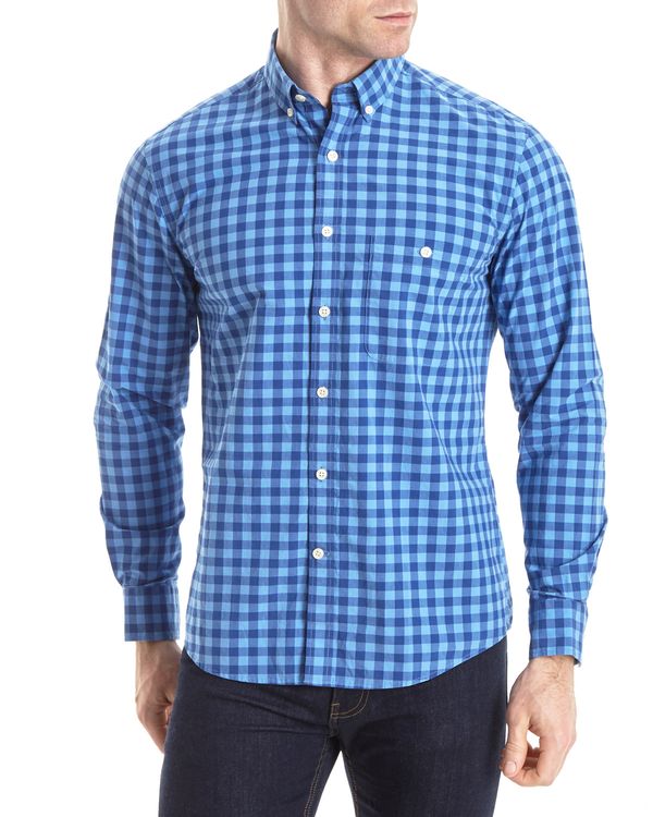 Regular Fit Peached Check Shirt