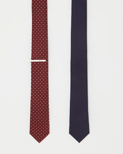 Slim Tie With Tie Clip - Pack Of 2 thumbnail