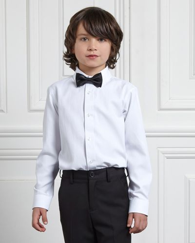 Paul Costelloe Living White Shirt With Bow Tie thumbnail