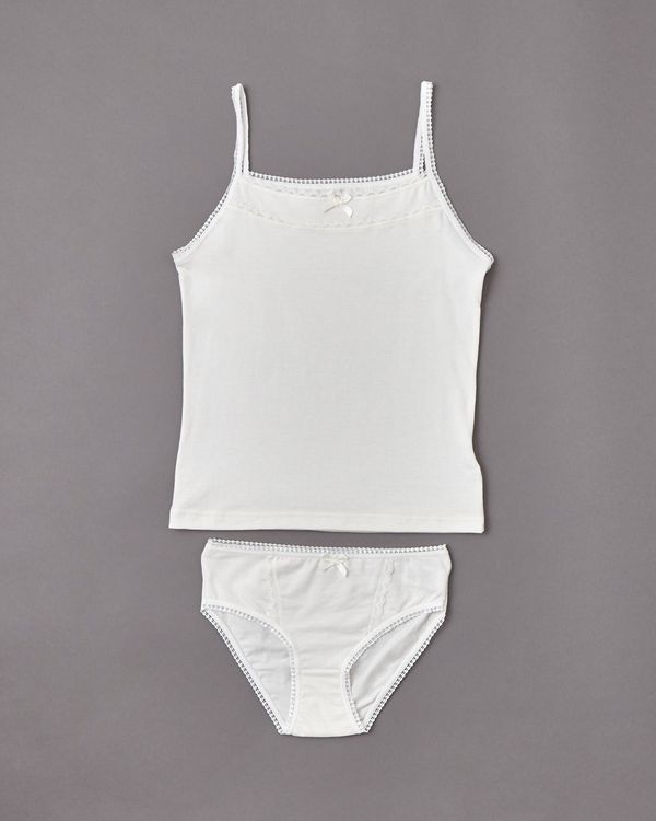 Paul Costelloe Living Ivory Vest And Brief Set