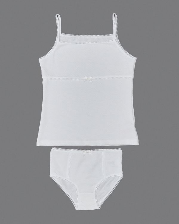 Paul Costelloe Living Ivory Spot Vest And Brief Set (5-10 years)