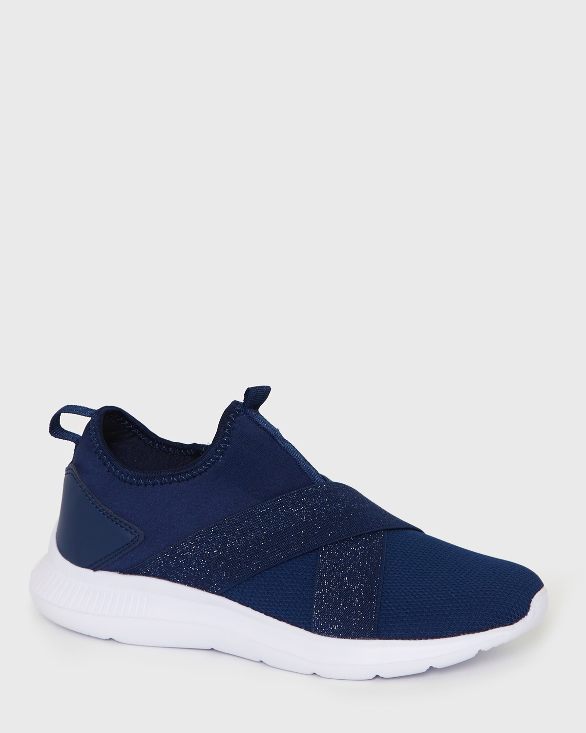Dunnes Stores | Navy Ultra Light Elastic Trainers