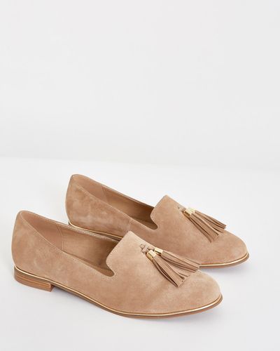 Gallery Suede Tassel Loafers thumbnail