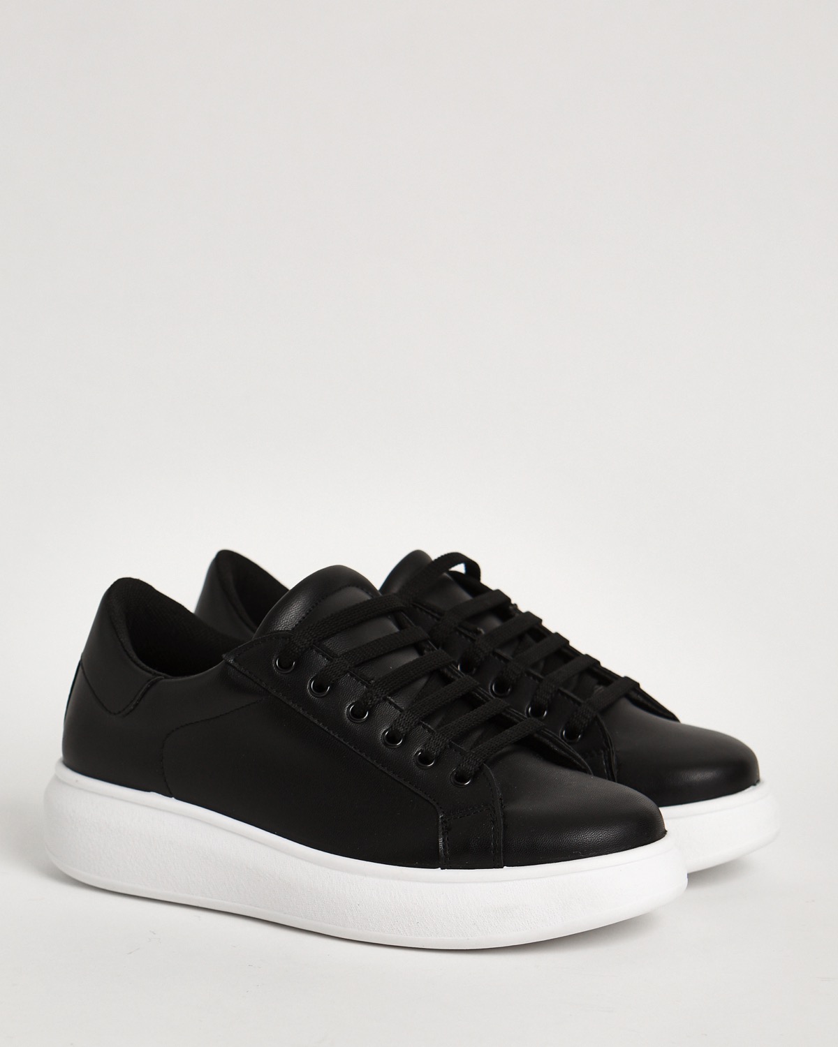 Black Gallery Thick Sole Lace Up Shoes