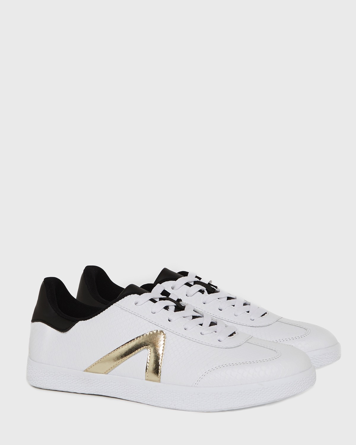 Dunnes Stores | Gold Gallery Embossed Casual Trainers