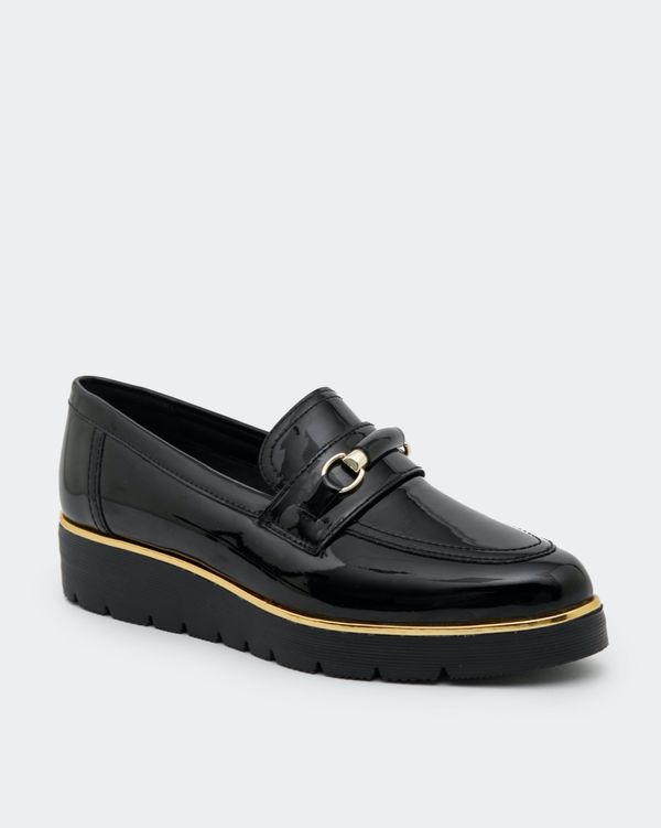 Patent Snaffle Leather Loafers