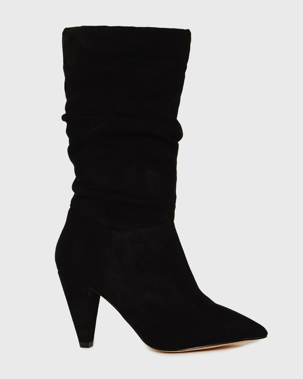 next black slouch boots
