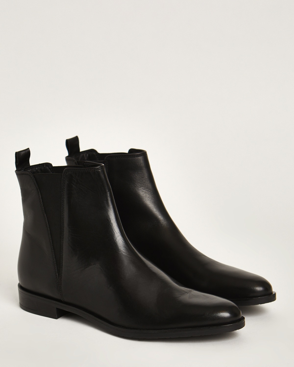 Dunnes Stores | Black Leather Chelsea Boots