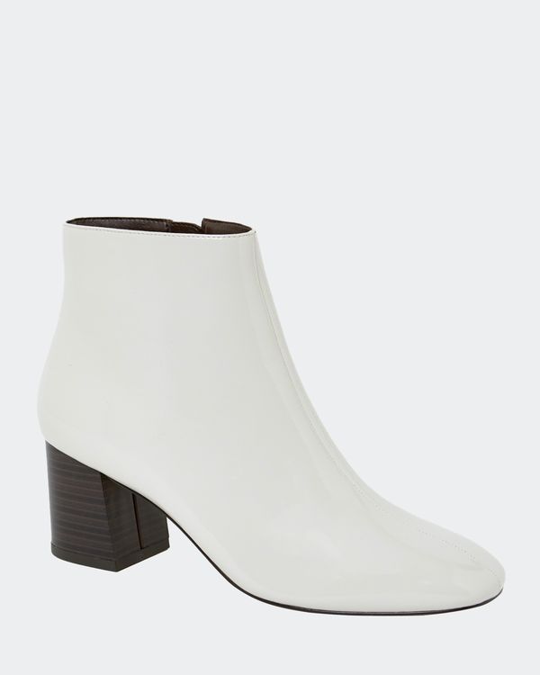 Ivory Patent Boots