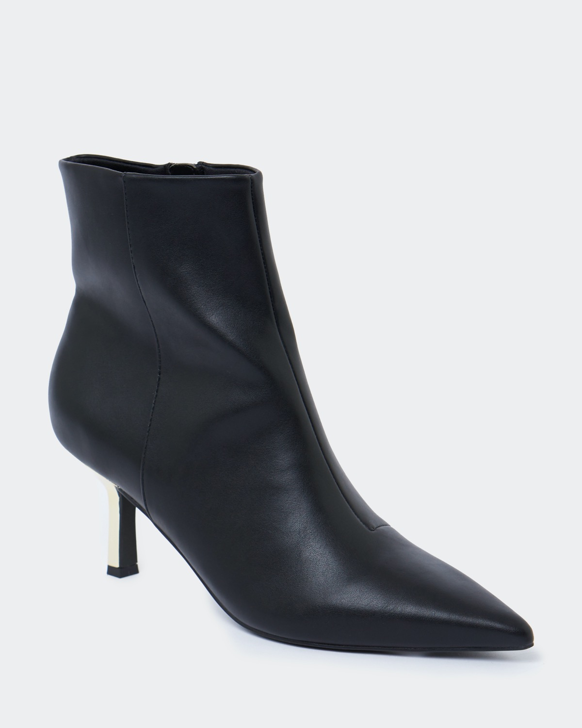 Dunnes Stores | Black Gold Kitten Heel Ankle Boots