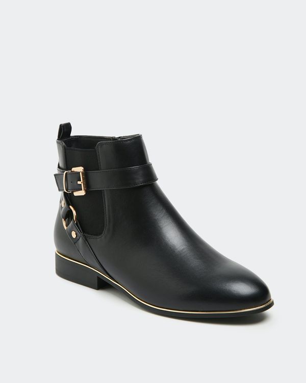 Gold Detail Ankle Boot