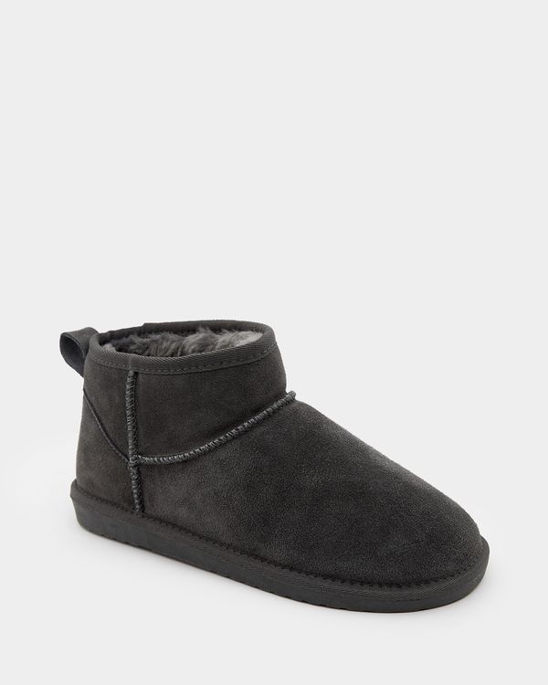 Mini Suede Fur Lined Boot