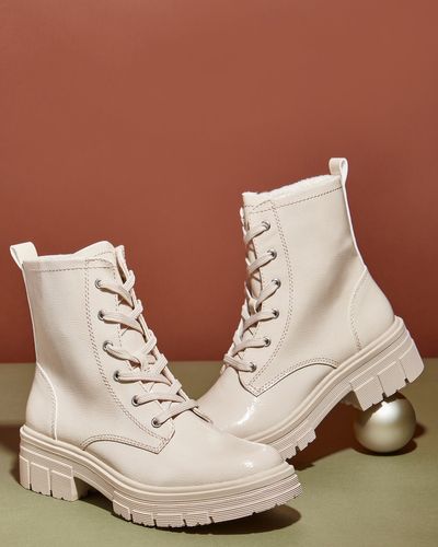 Patent Lace Chunky Sole Boot thumbnail