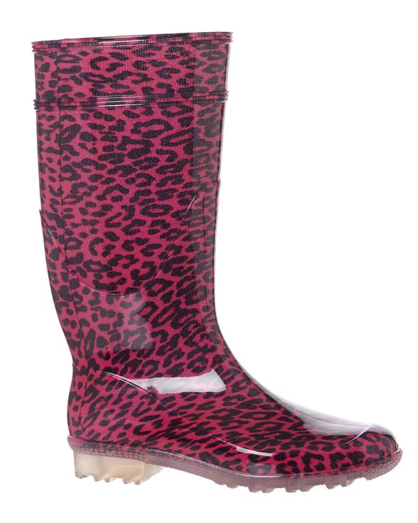 Pink Leopard Wellies
