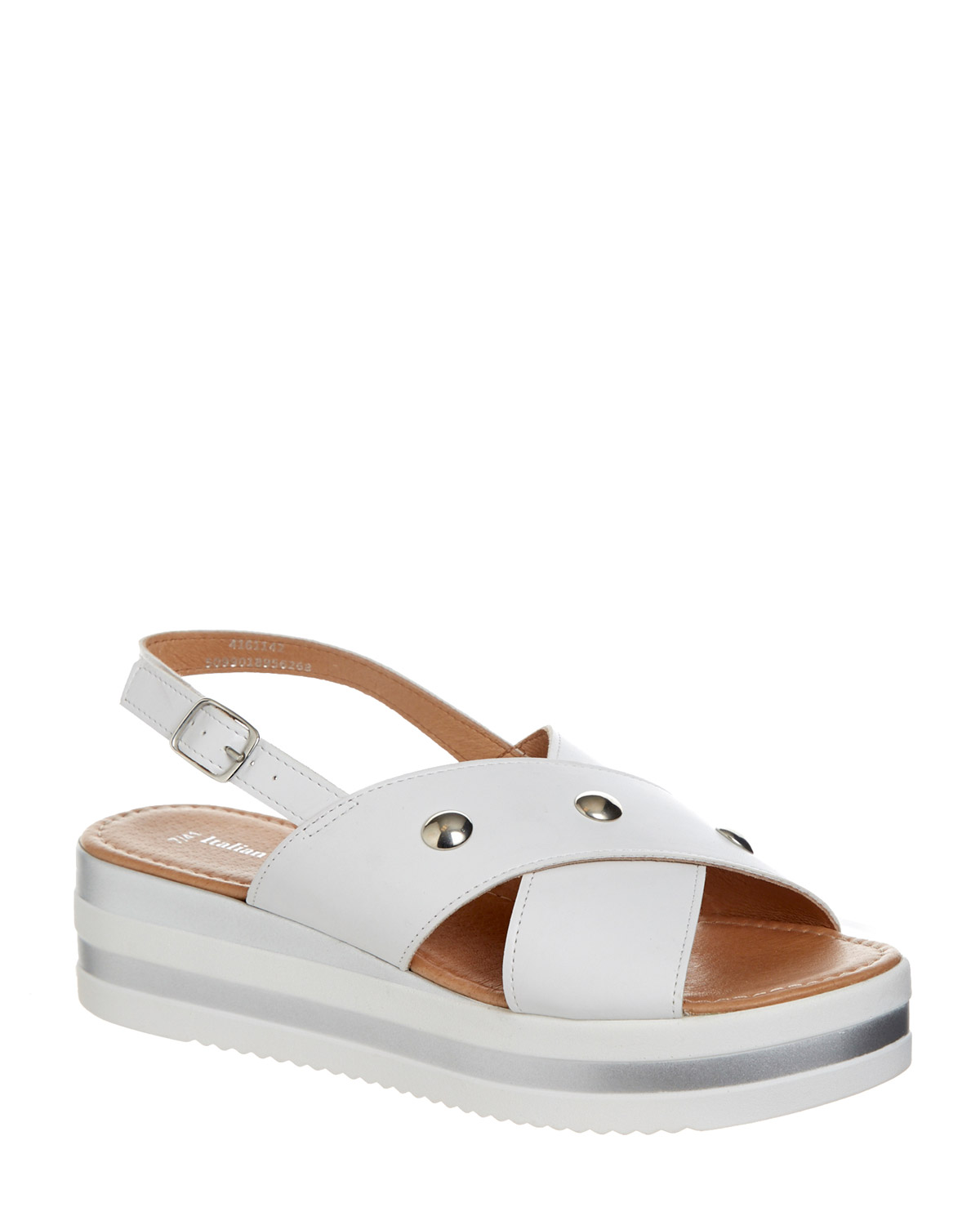 Dunnes Stores | White Stud Flatform Sandal